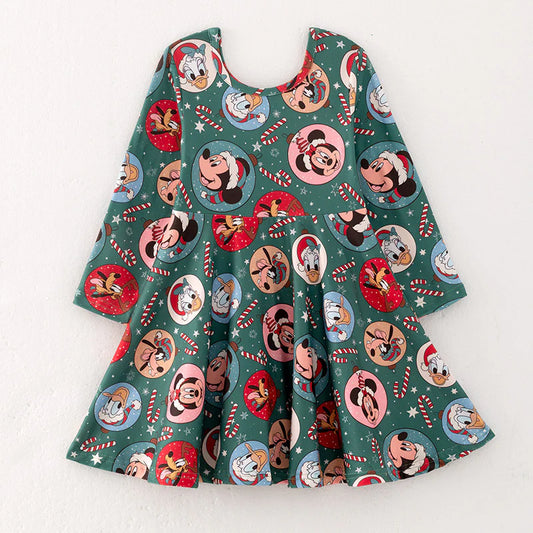 Christmas Fab 5 Friends Twirl Dress