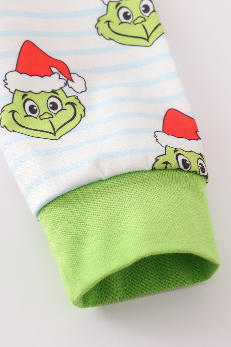 Mr. Grinch Green Stripe Boys Pajamas