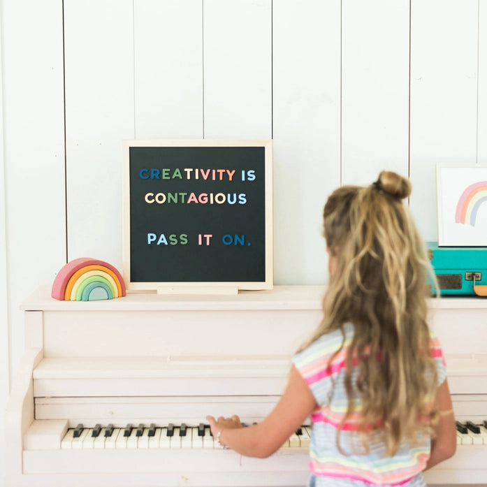 Preorder - 1" 200pc Rainbow Mod Magnetic Letters