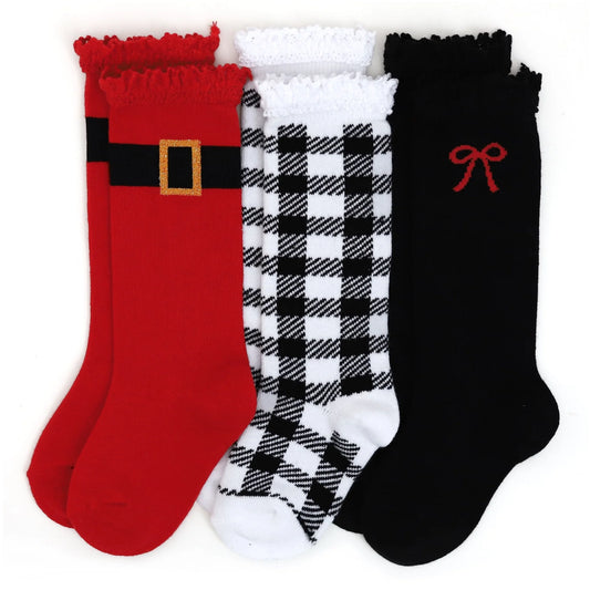 Jolly St. Nick Knee High Sock 3-Pack